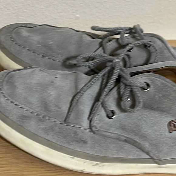 Lacoste Mens Gray Suede Lace Up Dress Sneakers Size 13 - Picture 12 of 16